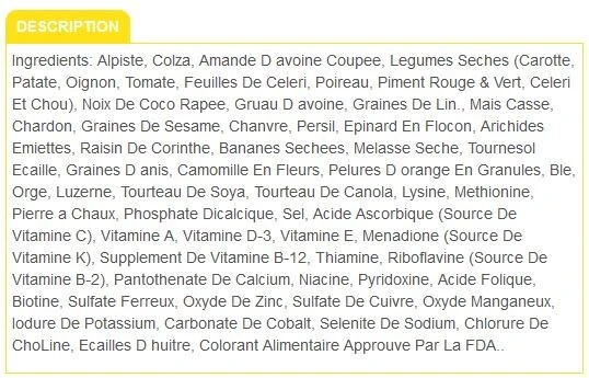 Nourriture Pour Serins FRUITOMAX - Zoomax 2 Nourriture Pour Serins FRUITOMAX - Zoomax - Image 2