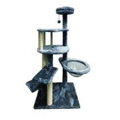 Arbre à Chat Gris à 3 Niveaux 48.5” - Burgham