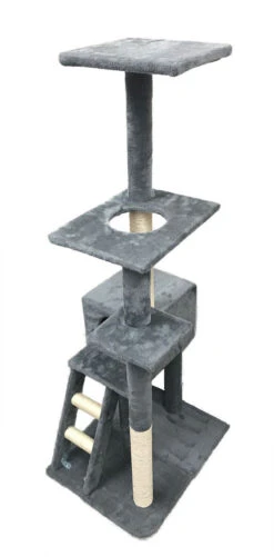 Arbre à Chat Gris à 4 Niveaux 58.5” - Burgham