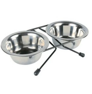 Ensemble De Bols Double En Stainless Pour Animaux - Hunter Brand 1 Ensemble De Bols Double En Stainless Pour Animaux - Hunter Brand