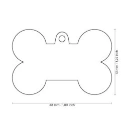 Médaille Pour Animaux X-grand Os Bleu - MyFamily -ANIMOBOUFFE SOLDES Tg1101 3 optimize