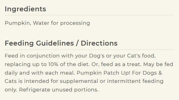 Supplément De Citrouille Pour Chiens Et Chats - Weruva 5 Supplément De Citrouille Pour Chiens Et Chats - Weruva - Image 5