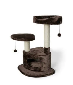 Arbre à Chat Brun à Trois Niveaux 35"- Büd'z