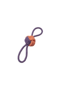 Corde Pomme Et Double Boucle Orange Et Mauve - Büd'z