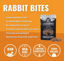 Gâteries Bouchées De Lapin Séchées à Froid Pour Chiens - Vital Essentials -ANIMOBOUFFE SOLDES d5238 3 optimize