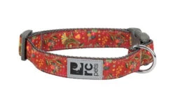 Collier De Nylon Ajustable Avec Motif De Fleur D'argile Pour Animaux - Rc Pets