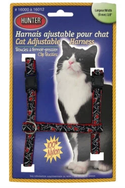 Harnais De Nylon Ajustable Pour Chats Motifs De Coeurs - Hunter Brand