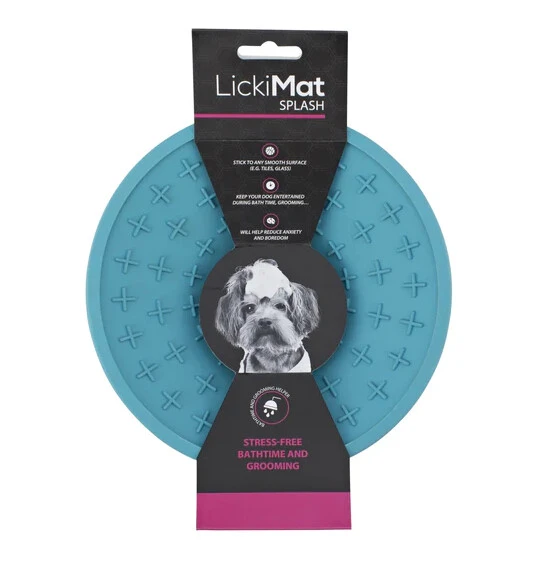 Tapis De Léchage En Silicone Turquoise Avec Ventouse - LickiMat 1 Tapis De Léchage En Silicone Turquoise Avec Ventouse - LickiMat