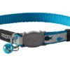 Collier Pour Chats Reflexto Bleu à Motif De Poisson 8-12 Pouces" - Rogz