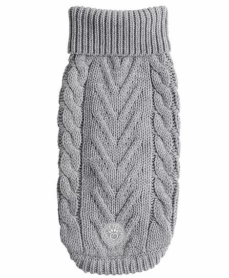 Chandail De Laine Gris Pour Animaux - Go Fresh Pet 1 Chandail De Laine Gris Pour Animaux - Go Fresh Pet