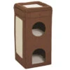 Cube Pour Chat Condo Curious Cat Brun - Feline Nuvo