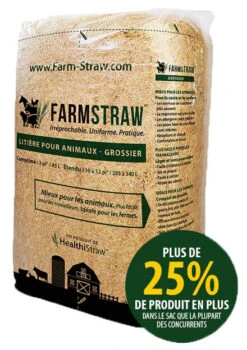 Paille 50mm Absorbante Et Sans Poussière Pour Animaux - Farm Straw