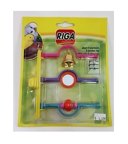Jouet 3 Perchoirs Pour Oiseaux - Riga 1 Jouet 3 Perchoirs Pour Oiseaux - Riga