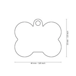 Médaille Pour Animaux Grand Os Bleu Avec Caoutchouc - MyFamily -ANIMOBOUFFE SOLDES tg1372 2 optimize