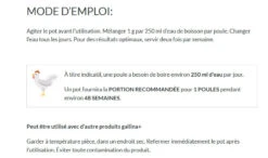 Supplément Vitalité Gallina+ Pour Poules - Baci+ -ANIMOBOUFFE SOLDES y29041 5 optimize