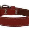 Collier Rouge En Cuir Simple Pour Animaux - Arizona