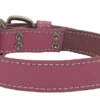 Collier Rose En Cuir Double Pour Chiens - Arizona